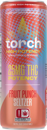 Torch Fruit Punch High Potency 25mg THC Seltzer