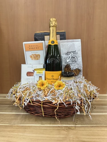 Veuve Clicquot Champagne Gift Basket - Luxury Gourmet Set