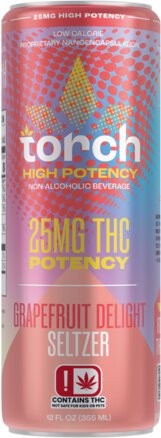Torch Grapefruit Delight High Potency 25mg THC Seltzer