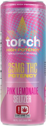 Torch Pink Lemonade High Potency 25mg THC Seltzer