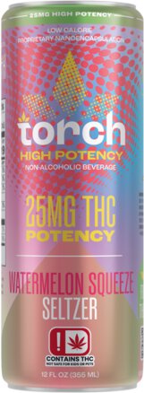Torch Watermelon Squeeze High Potency 25mg THC Seltzer