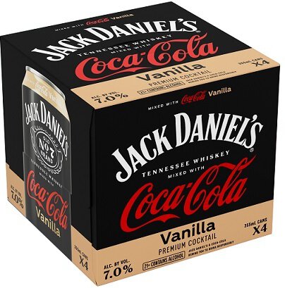 Jack Daniels Coca Cola & Vanilla