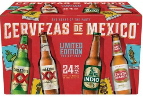 CERVEZAS DE MEXICO VARIETY 24PK BOTTLES