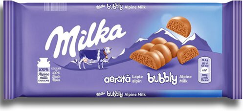 Milka Bubbly Alpine Milk Chocolate