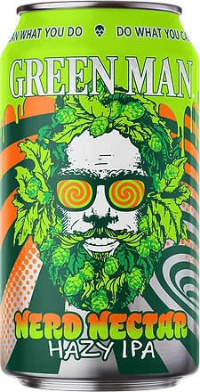 GREEN MAN NERD NECTAR HAZY IPA CANS