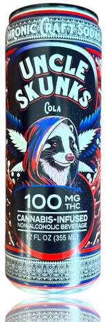 Uncle Skunks Cola 100mg THC Craft Soda