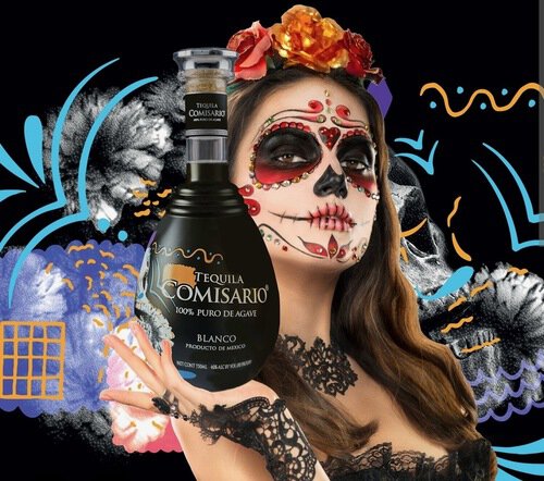 Tequila Comisario Dia De Los Muerto Blanco Order 3