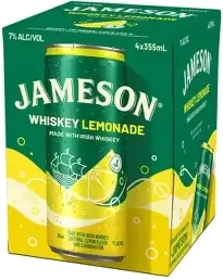 Jameson Whiskey Lemonade Cocktail (4-Pack) Cans