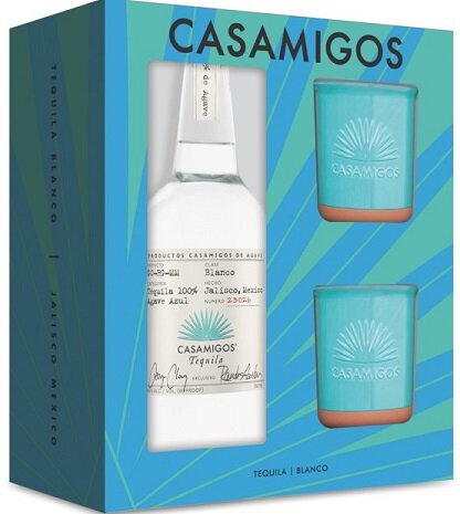 Casamigos Tequila Blanco Gift Set With Ceramic Glasses