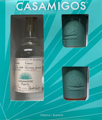 Casamigos Blanco Gift Set With Ceramic Glasses