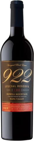 Vineyard Block Estate Block 922 Howell Mountain Cabernet Sauvignon