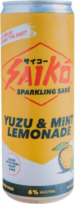 North American Sake Saiko Yuzu Mint Lemonade