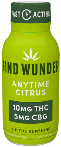 Find Wunder Anytime Citrus 10mg THC + 5mg CBG