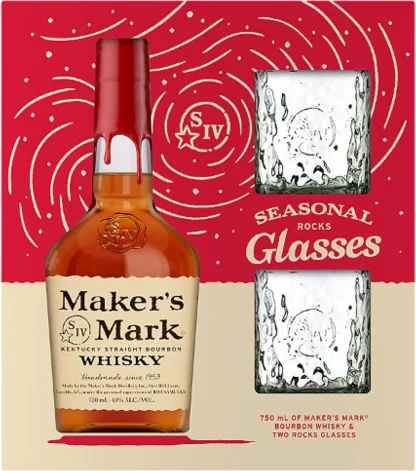 Maker's Mark Whisky Gift Set Free Glass