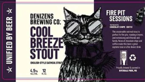 Denizens Cool Breeze Oatmeal Stout 12oz 6pk Cans