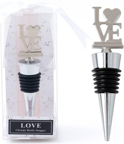 heart shape gold wine stopper