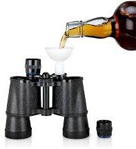 BINOCULARS  16 OZ PLASTIC FLASK