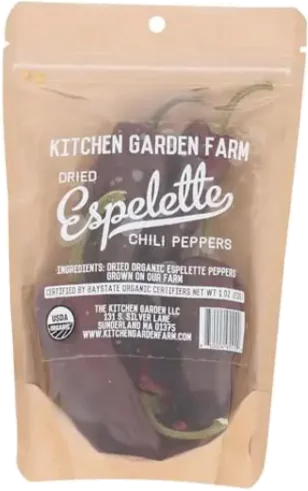 Kitchen Garden Farm Org Dried Espelette Peppers .6oz