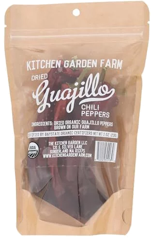 Kitchen Garden Farm Organic Dried Quajillo Chiles .6oz