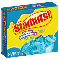 Starburst Blue Raspberry Gelatin