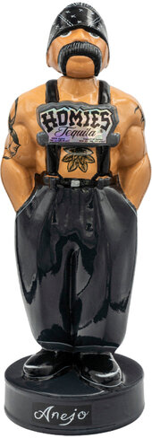 Homies Tequila Big Loco Anejo Ceramic Bottle