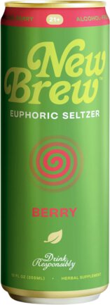 New Brew Euphoric Seltzer Kratom & Kava Root Berry