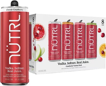 Nutrl Cranberry Seltzer Variety Pack