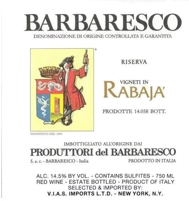 Produttori del Barbaresco Rabajà Riserva