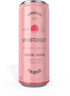 Sip Different Domaine Chibaou Merlot Bordeaux France