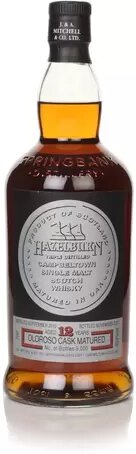 Hazelburn 8 Year Old Single Malt Scotch Whiskey Oloroso Sherry Cask Finish