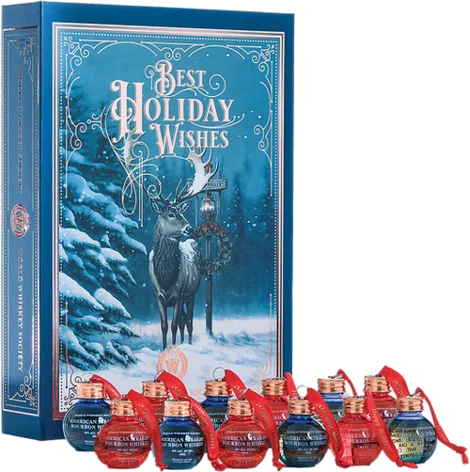 World Whiskey Society Best Holiday Wishes Bourbon Balls Gift Set