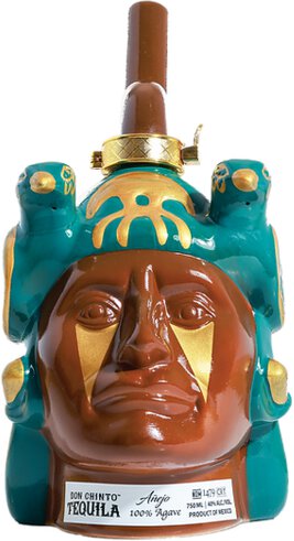 Don Chinto Tequila Anejo Aztec Head