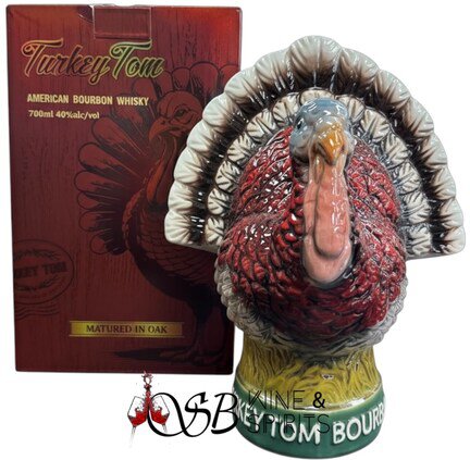 Turkey Tom Ceramic Figurine American Bourbon Whiskey
