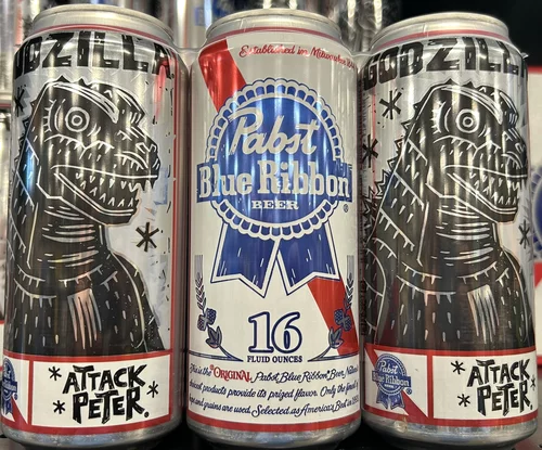 Pabst Blue Ribbon Limited Edition Godzilla