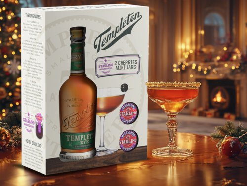Templeton Rye Starlino Cherries Gift Set