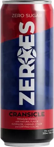 Zeroes Cransicle Zero Sugar With Premium Vodka
