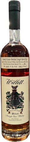 Willett Family Est Single Barrel Rye 6yr Rollers