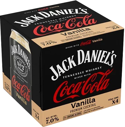 Jack Daniels Coca Cola & Vanilla