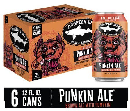 DOGFISH HEAD PUNKIN ALE CANS
