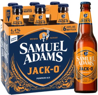 Sam Adams Jack O Pumpkin 6pk Bottle