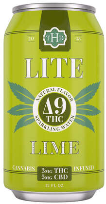 H&S LIME SPARKLING WATER 3MG THC/5MG CBD 4PK CAN