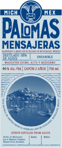 Destilado de Agave, Ensamble Capon (Chino/Alto/Mexicano), Palomas Mensajeras