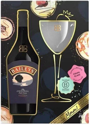 Bailey's Irish Cream Gift Set with Coupe Glass