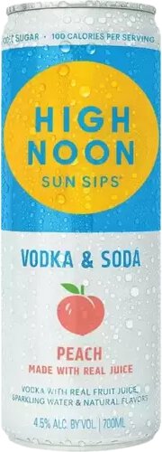 High Noon Peach Vodka & Soda (Single)