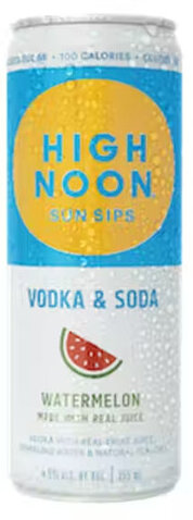 High Noon Watermelon Vodka & Soda (Single)