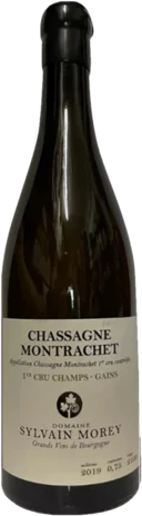 Sylvian Morey Chassagne Montrachet 1er Cru Blanc Les Champs Gains 2017 750mL