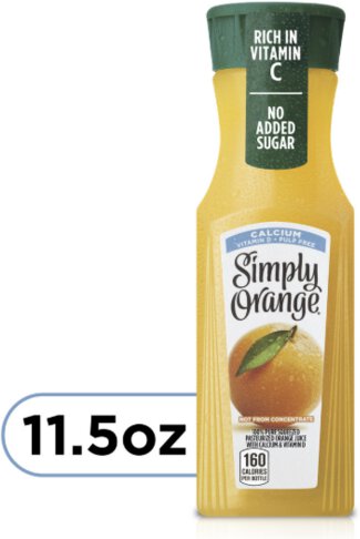 Simply Orange Calcium & Vitamin D Pulp Free 100 Orange Juice