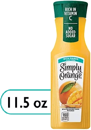 Simply Orange Juice Pulp Free with Mango