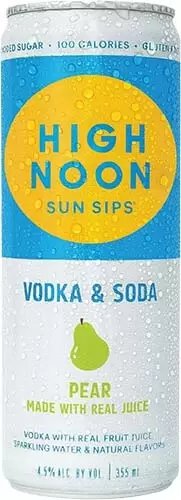 High Noon Pear Vodka Soda 355 ml 4-pk Cans
