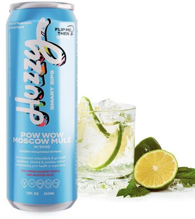 Huzzy Smart Sips Pow Wow Moscow Mule W Shiso